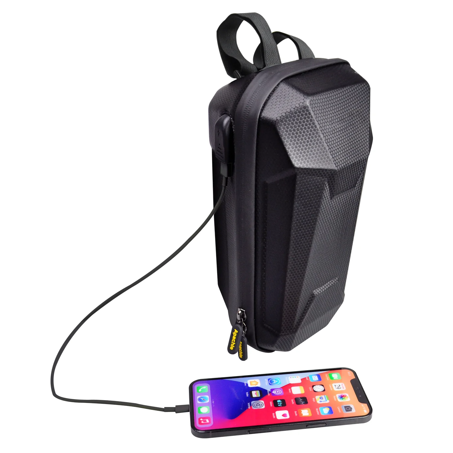 Apachie 4L EVA E-Scooter USB Carbon Storage Bag - Image 4
