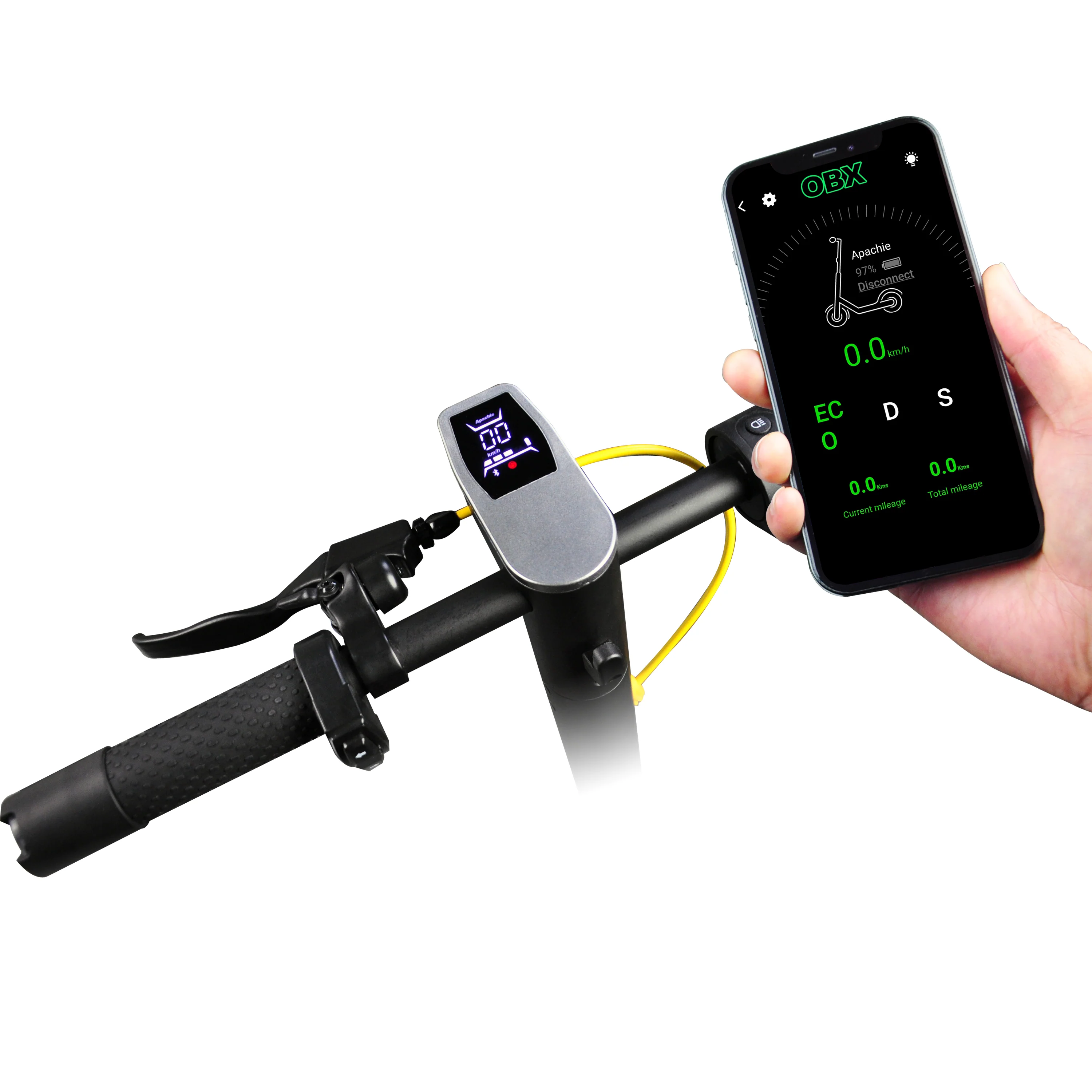 Apachie 500W Pro Edition Adult Electric Scooter - YELLOW - Image 12