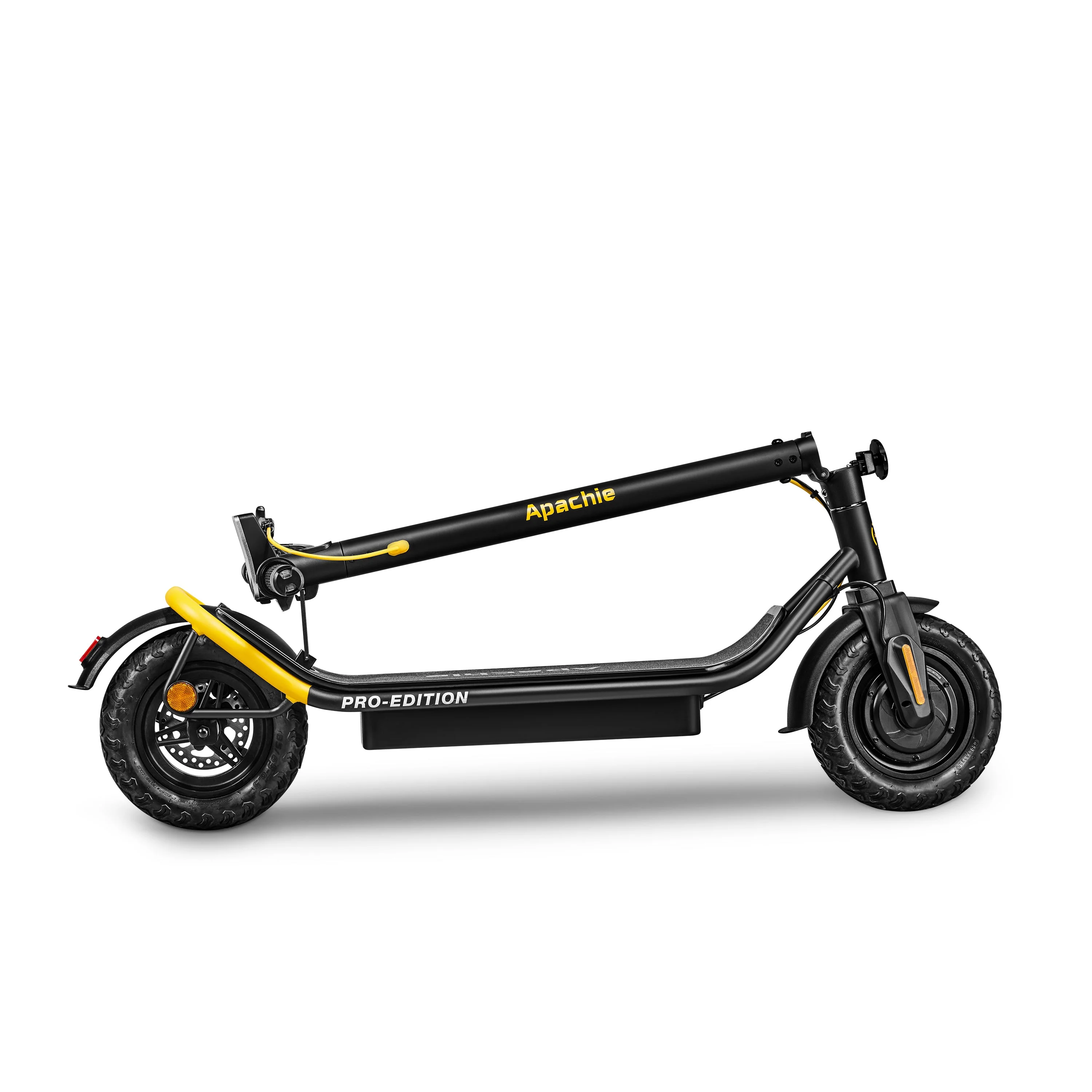Apachie Pro Edition 500W Yellow Electric Scooter Refurbished - Image 3